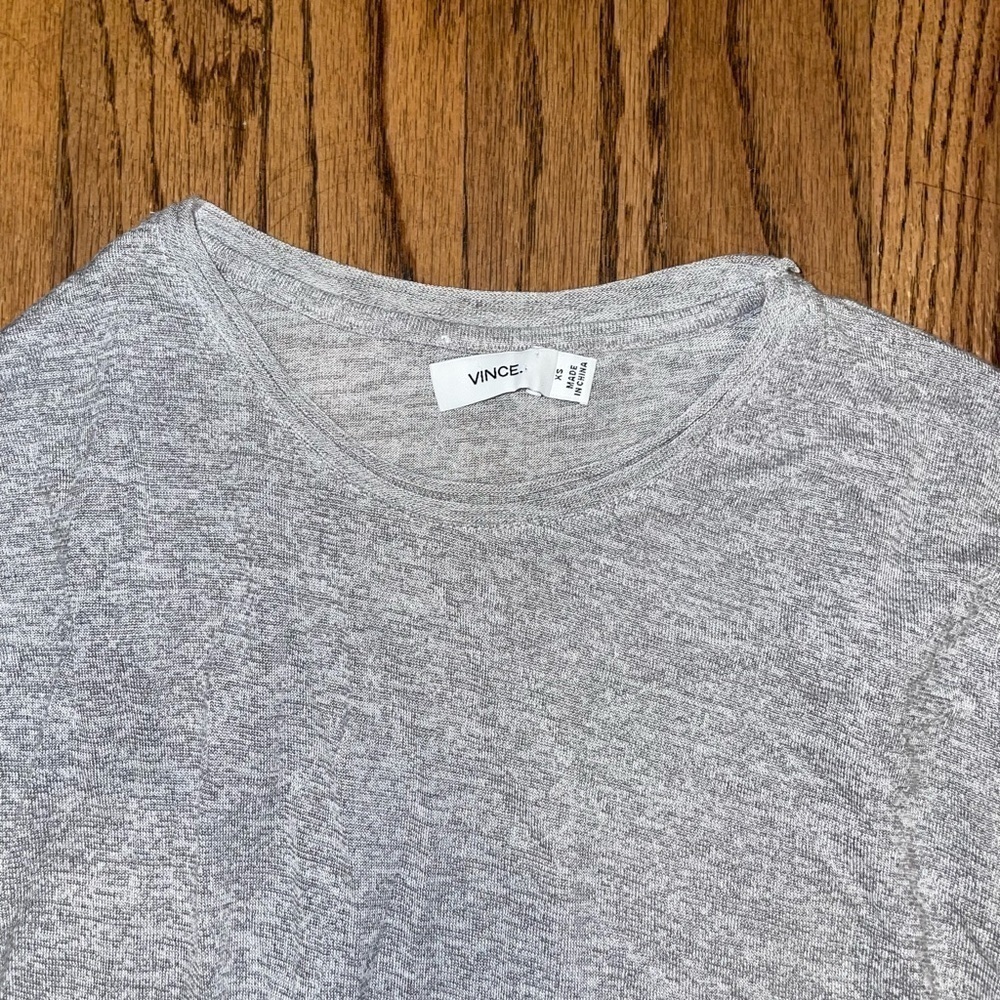 Vince Gray Basic Long Sleeve Size XS - Picture 2 of 4